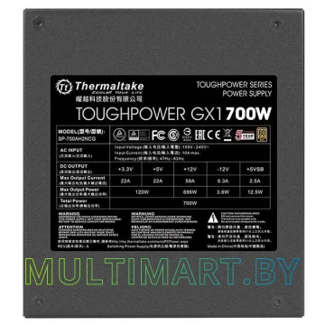Блок питания Thermaltake Toughpower GX1 700W (SP-700AH2NCG) картинка 4